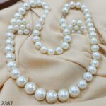 Elegant Pearl Necklace & Earring Set for Women and Girls
