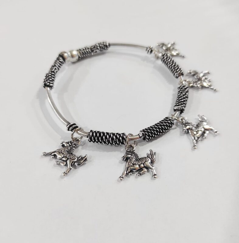 Oxidized Silver Everyday Bangle