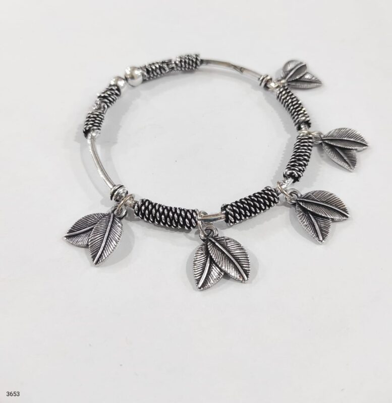 Oxidized Boho Chic Bangle Bracelet