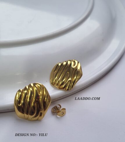 Minimalist Anti-Tarnish Gold Plated Stud Earrings