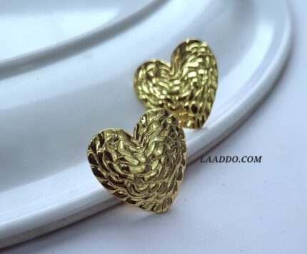 Bollywood Style Heart Stud Earrings