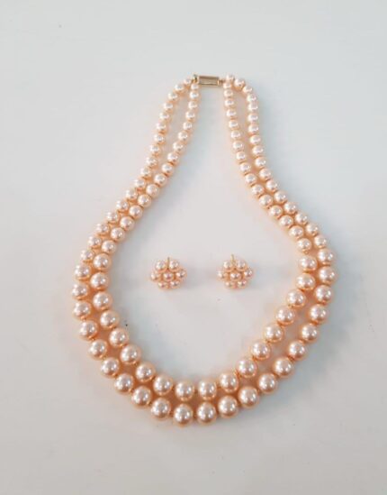High Quality Pearl Long Necklace with Earrings