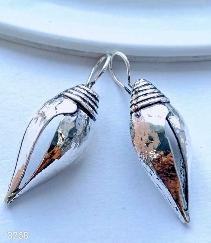 Oxidized Silver Earrings Combo Set – Shell & Pearl Studs