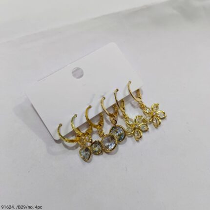 combo earring Bali 3-pair