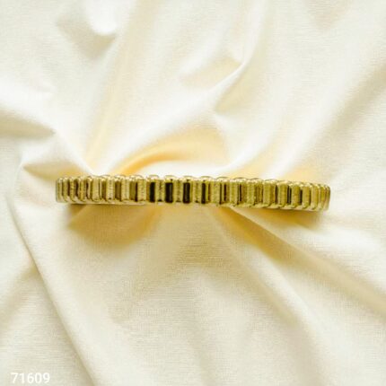 Sleek Twist Gold Plated Bracelet