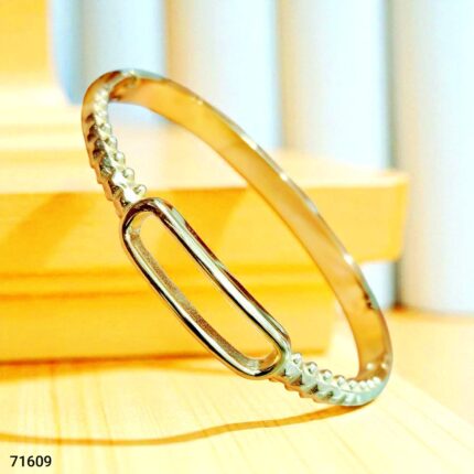 Sleek Twist Gold Plated Bracelet