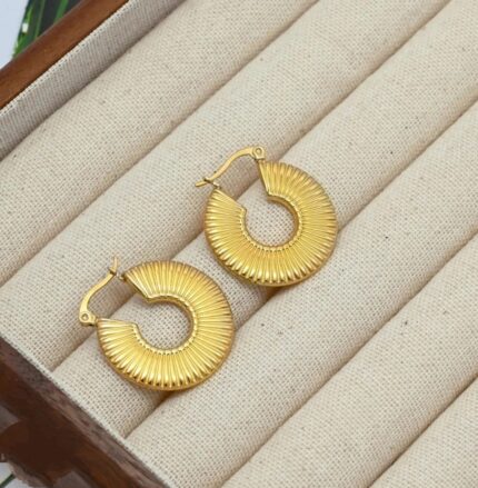 614 STAINLESS STEEL HOOPS EARRINGS