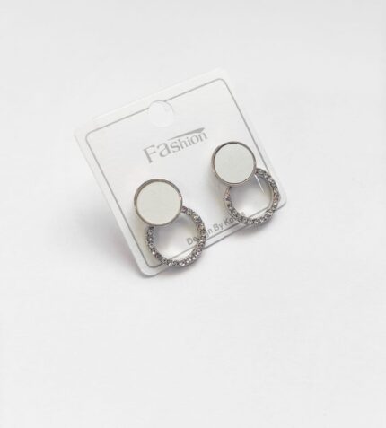 Round Dangler Korean Earrings
