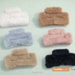 Soft Fur Hair Clutchers for Girls
