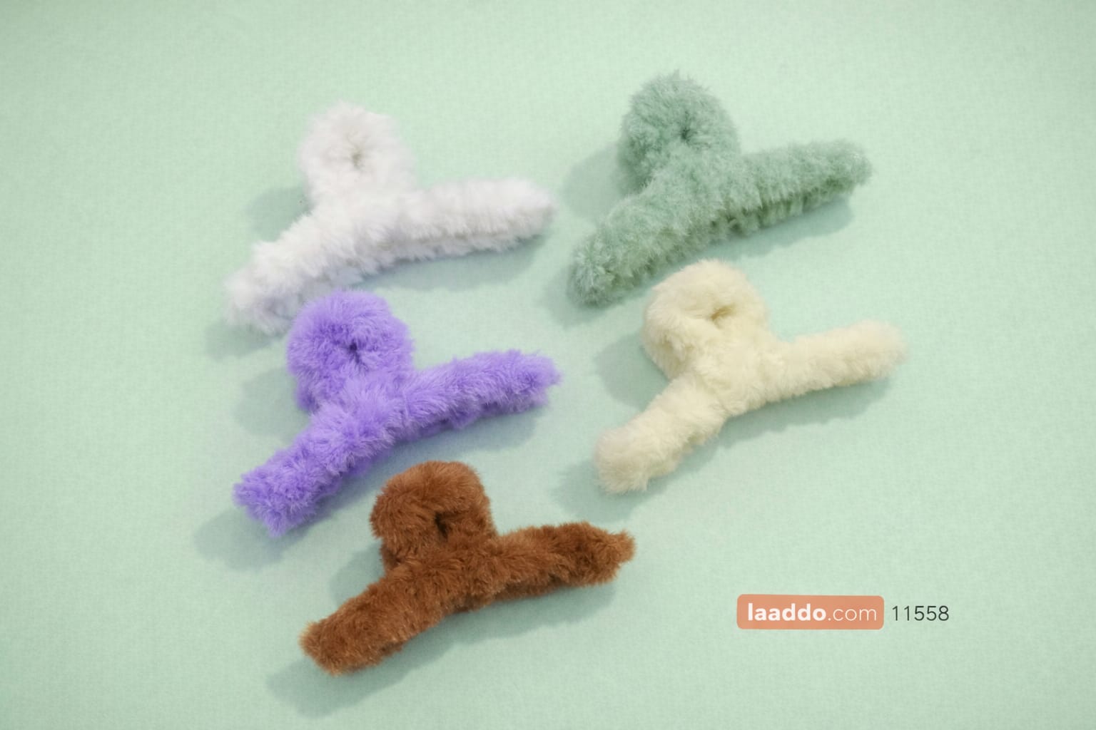 Soft Plush Fur Hair Cluchers Pack of 12 Pc Soft Plush Fur Hair Cluchers Pack of 12 Pc
