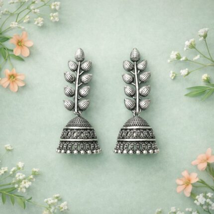 oxidise jhumki and earrings