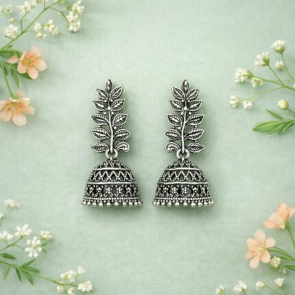 oxidise jhumki and earrings