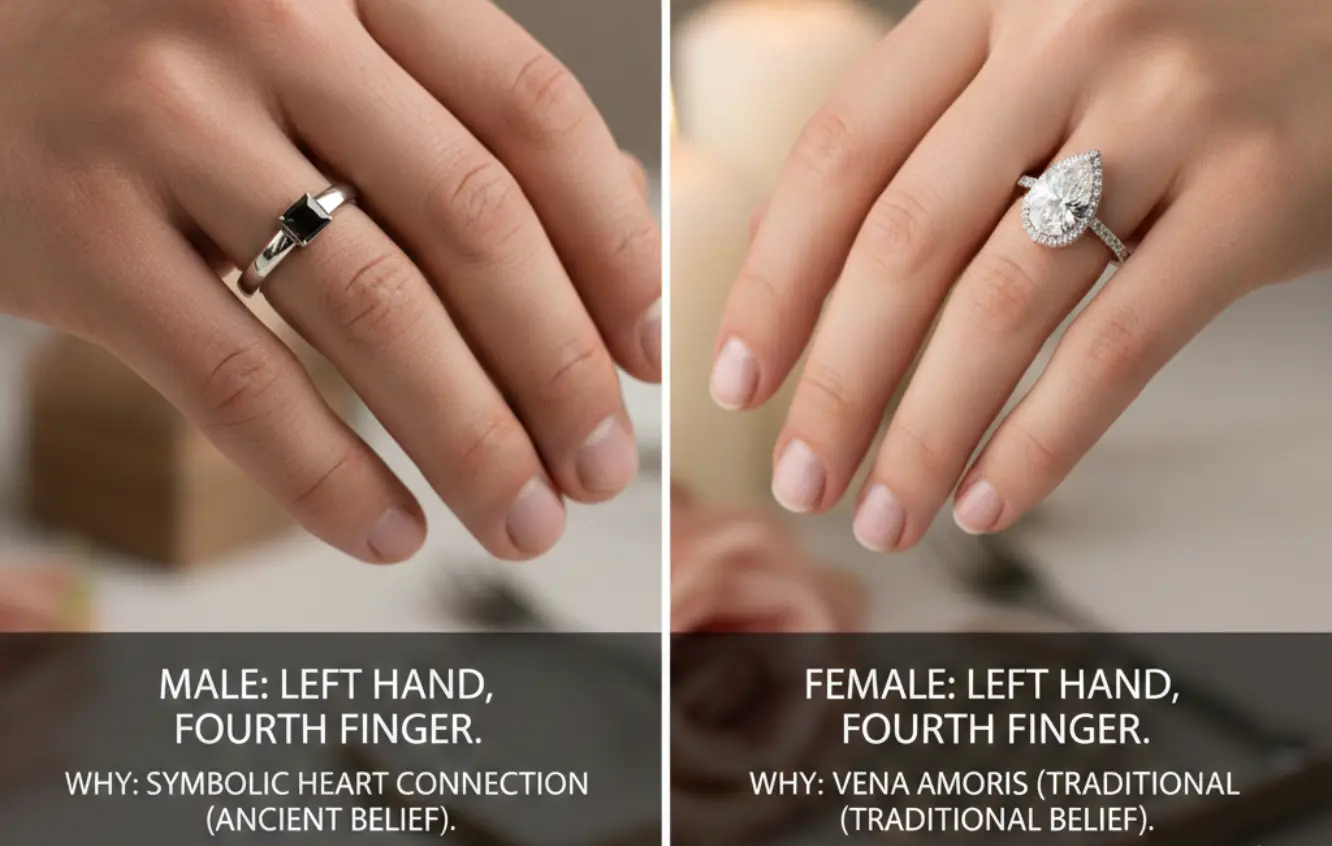 Engagement Ring Finger for Male and Female: Where, Why & When?