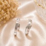 Modern Silver Hoop Earrings