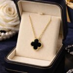 Black Clover Luxury Pendant Necklace
