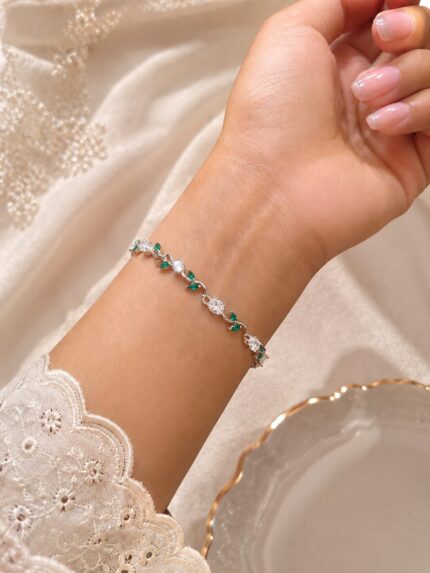 Tulip Anti Tarnish Stainless Steel Bracelet for Women | Luxury Korean Style Floral Bracelet