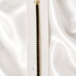 Black Crystal Tennis Bracelet for Women & Girls – Gold Plated Elegant Fashion Jewelry