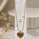 Golden Heart Radiance Pendant Necklace