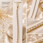 LAADDO Crystal Tennis Bracelet