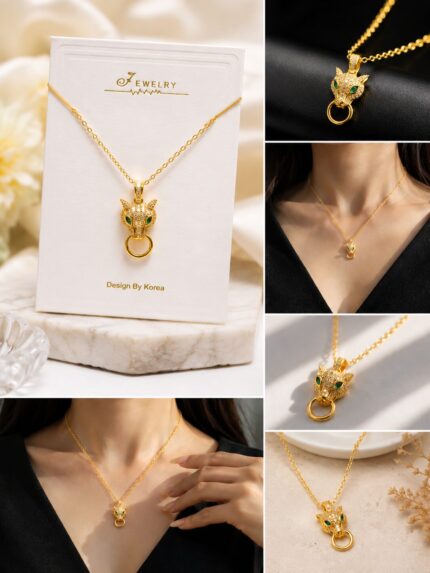 ✨ Emerald Panther Necklace 🐆💚