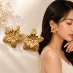 ✨ Golden Bloom Statement Earrings ✨