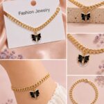 🎀🖤 Midnight Bow Charm Bracelet 🎀✨