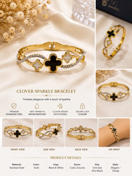 ✨ Black Clover Crystal Bracelet ✨