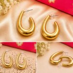 ✨ Golden Droplet Statement Earrings ✨