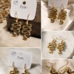 Golden Serpent Statement Earrings 🐍✨