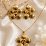 Golden Bloom Floral Jewelry Set ✨🌼