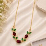 ❤️ Ruby Vine Crystal Necklace ✨