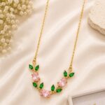 🌸 Pink Blossom Vine Necklace ✨