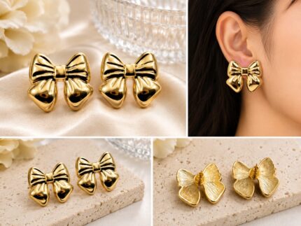 12 PC BOW EARIINGS @252