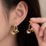 🍒 Golden Cherry Drop Earrings ✨.