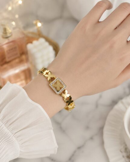 Golden Clover Luxe Bracelet Watch for Women