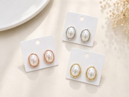 Premium Gold Abstract Loop Statement Earrings for Women | Anti-Tarnish Stainless Steel Earrings
