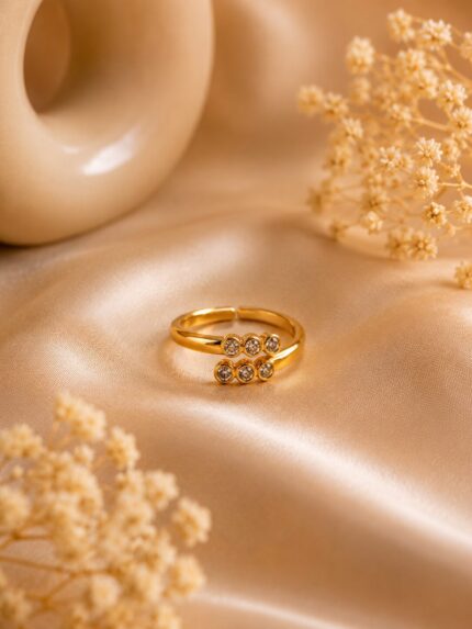 Premium Anti-Tarnish Six Stone Ring