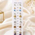 12 Pairs Crystal & Heart Stud Earrings Set for Women | Fashion Jewelry Multi Design Daily Wear Earrings