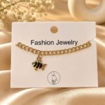 🐠 Golden Fish Charm Bracelet – Trendy Anti-Tarnish Fashion Chain Bracelet for Women & Girls ✨