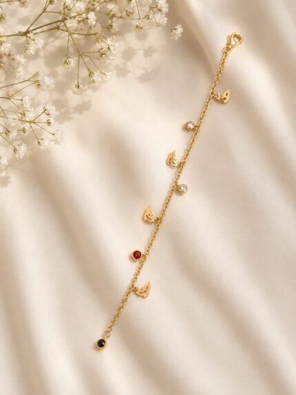 Gold Bird Charm Stainless Steel Bracelet for Women | Elegant Everyday Jewellery | Anti-Tarnish