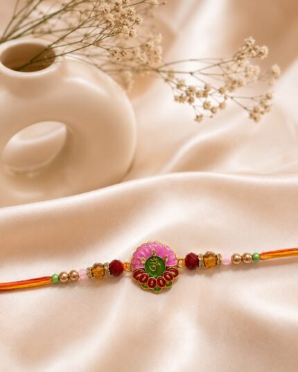 BRO NO.1 Designer Om Rakhi for Brother | Premium Traditional Raksha Bandhan Rakhi piece of 4