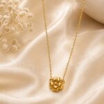 Golden Bloom Anti-Tarnish Pendant Necklace