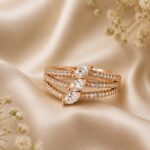 Rose Gold Marquise Trio Ring