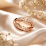Rose Gold Crystal Claw Ring