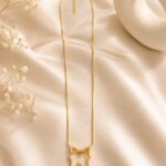 Golden Minimalist Butterfly Pendant Necklace