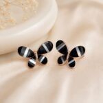 Midnight Butterfly Black Stud Earrings