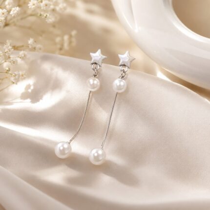 PEARLS STAR EARRINGS