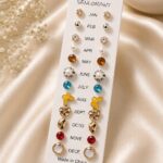 12 month buttrefly earrings