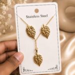 LEAF COMBO CHAIN EARRINGS