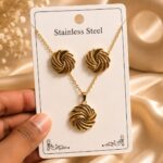 CIRCLE COMBO CHAIN EARRINGS